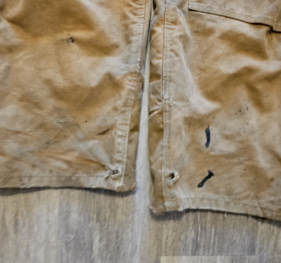 Carhartt Bibs khacki overalls brown work wear insulated - Picture 6 of 16